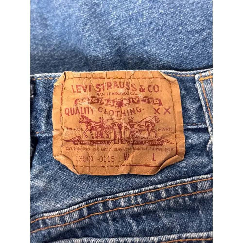 Vintage Levis Jeans 23 in x 28 In Girls Juniors 501 Made USA Denim Button Fly_6